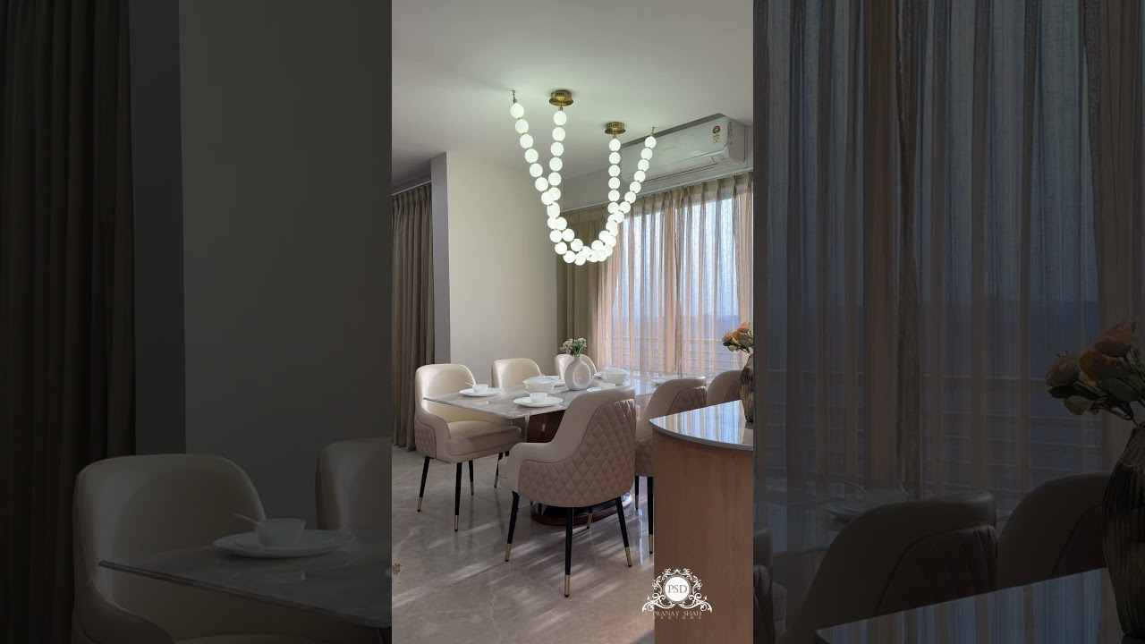 Elegant Dining Area Interior | Pranay Shah Designs 🍴 