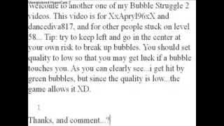 Bubble Struggle 2:Rebubbled level 58...