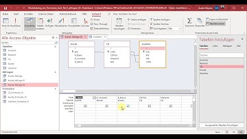 Teil E Access - Abfragen 01 Beziehungen zwischen Tabelle erstellen und abfragen