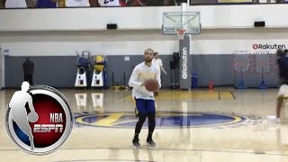 Steph Curry participates in the last practice before Game 1 against Pelicans | NBA on ESPN