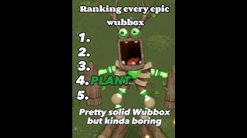 Ranking every Epic wubbox #shorts  #edit #music  #mysingingmonsters #wubbox #ranking