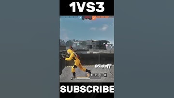 1vs 3 Destroyed in Seconds 🥵 AWM Insane 1vs 3 #freefire #shorts #viral