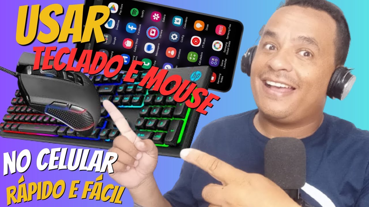 Como USAR TECLADO E MOUSE no CELULAR📲 - YouTube