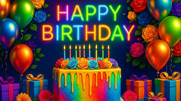 Happy Birthday Wishes Video 2025 | Animated Birthday Greeting with Song
