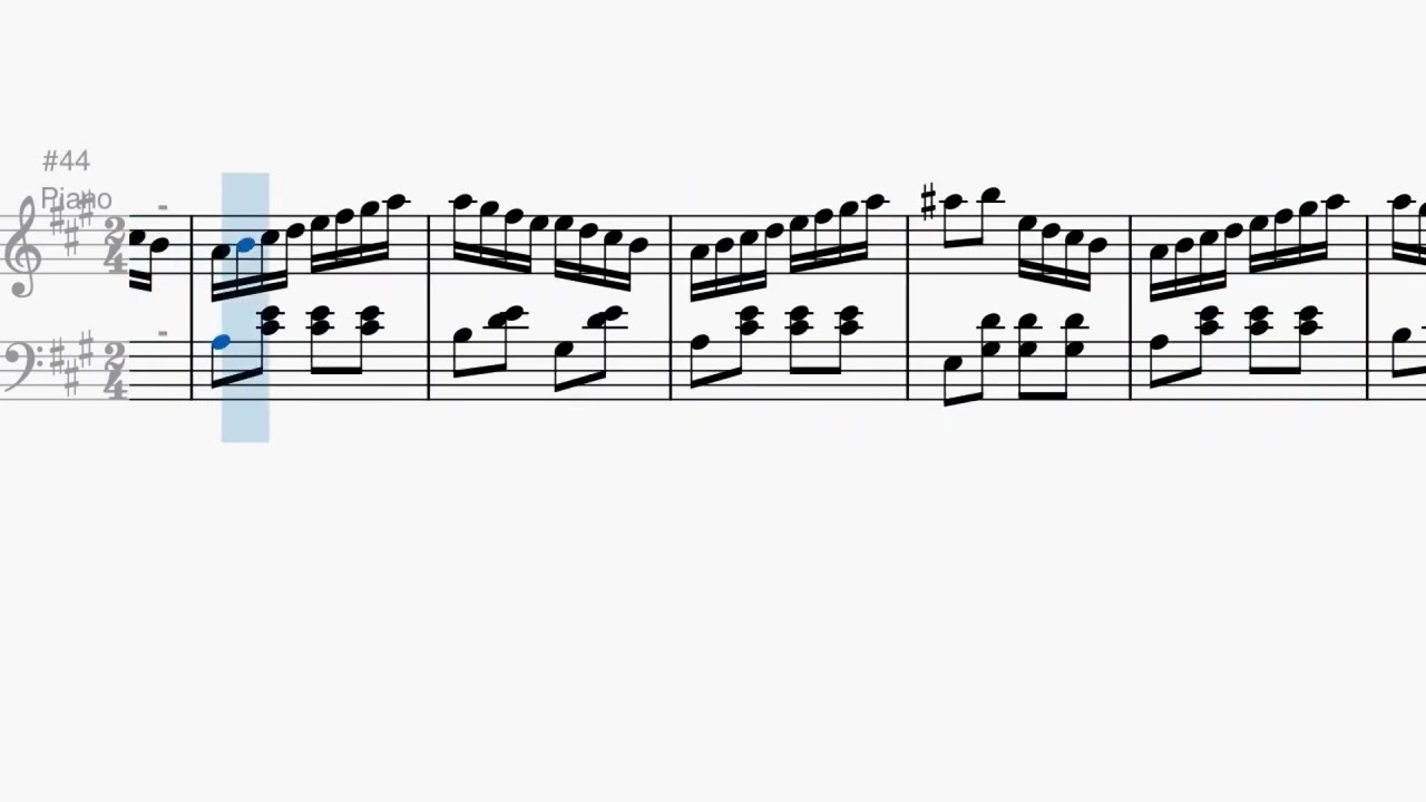 모차르트 - 터키행진곡 [피아노악보]