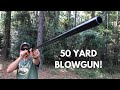 Shooting a Blowgun out to 50 Yards!