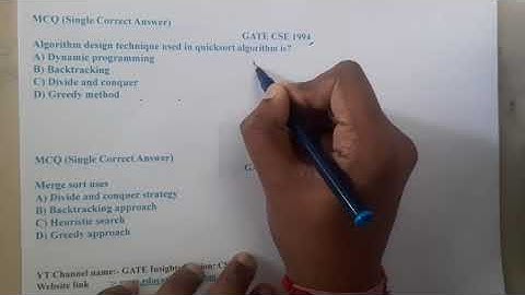 GATE CSE 1994 Q ||Algorithms || GATE Insights Version: CSE