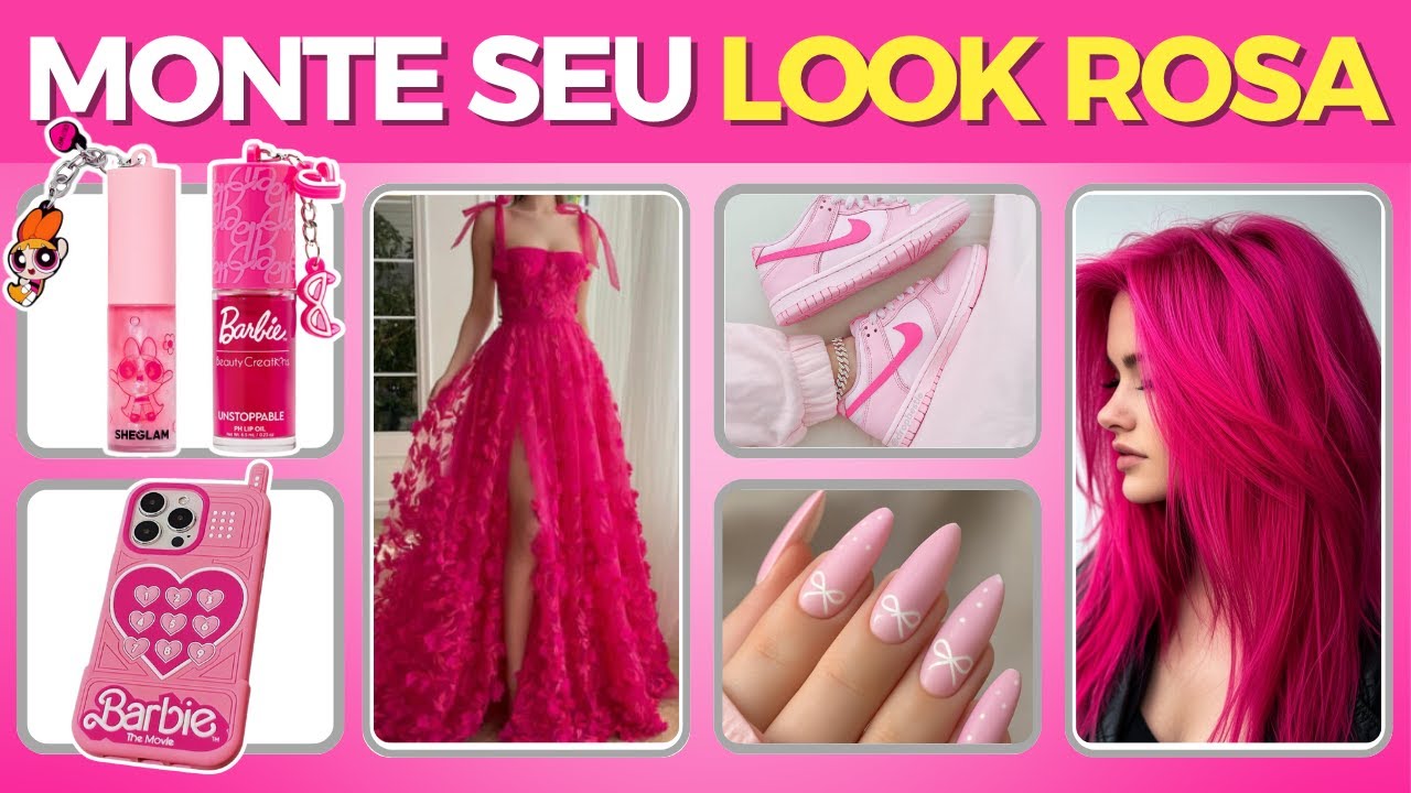 💗MONTE SEU LOOK ROSA👗⭐ DESAFIO FASHION  | Jogo das Escolhas 