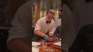 Andrew Tate eating at salt Bae‘s restaurant 😋 #andrewtate #saltbae #viral #shorts