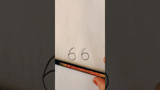 How to amazing technique Birds 🐦 😍 Drawing with Number 66 #simple #sketch #artist #trending #shorts
