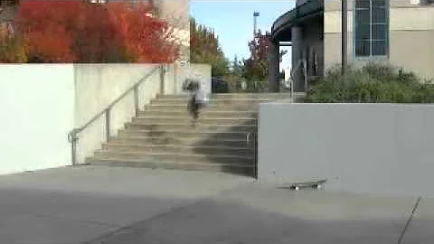 James Axline does the 11 stair at Folsom High