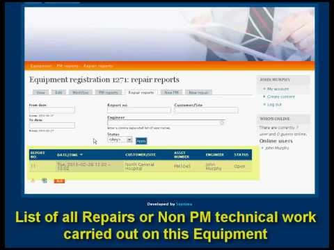 Equipment Workflow Management System