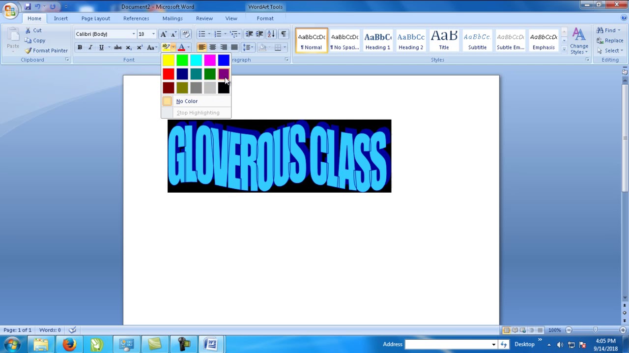 Tutorial Font Di Office Word 2007 YouTube