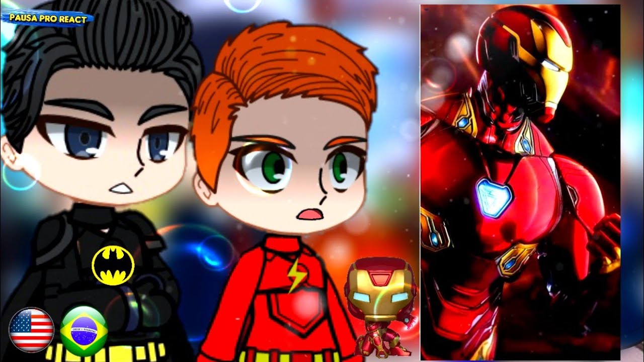 Justice League Reacting to Iron Man as New Member of the League | MCU | Gacha club/life