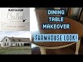 Farmhouse Kitchen Table Makeover/Minwax Gel Stain and Chalk Paint Tutorial/Farmhouse Table DIY