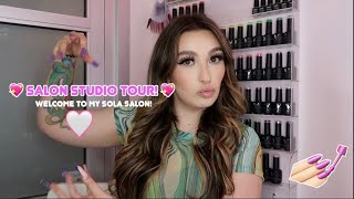 MY FIRST SALON SUITE TOUR! // HAIR AND NAIL STUDIO TOUR! 💖