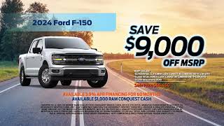 Huge savings on F-150 and Bronco!