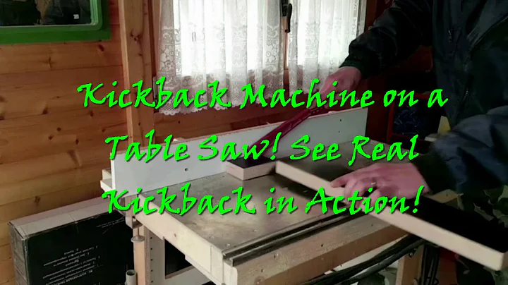 Kickback Machine on a Table Saw! See Real Kickback in Action!