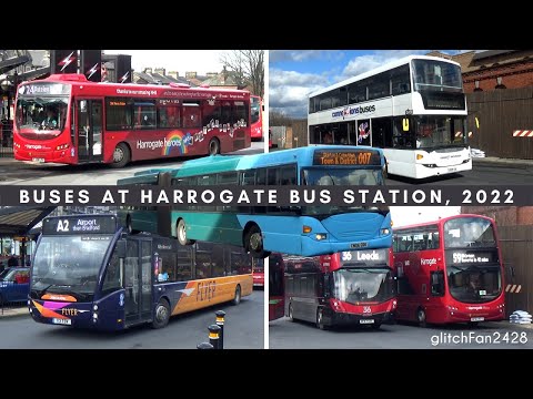 Buses at Harrogate Bus Station, 2022