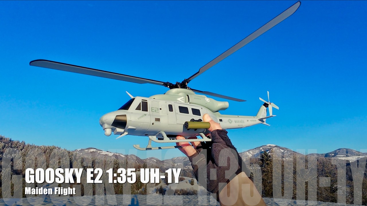 1:35 UH-1Y VENOM 🫡 | GOOSKY E2 | Maiden Flight - YouTube