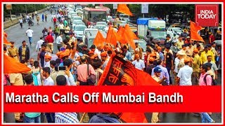 #MarathaQuotaProtest : Maratha Groups Call Off Bandh In Mumbai