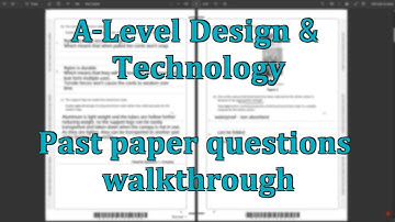 A-Level Design & Technology Revision Session 1
