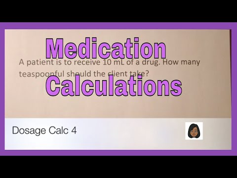 Dosage Calculations 4 | Pharmacy | Nursing