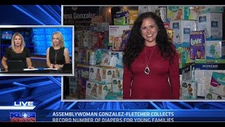 Lorena Gonzalez Live On Kusi News To Talk Record-Breaking Diaper Drive
