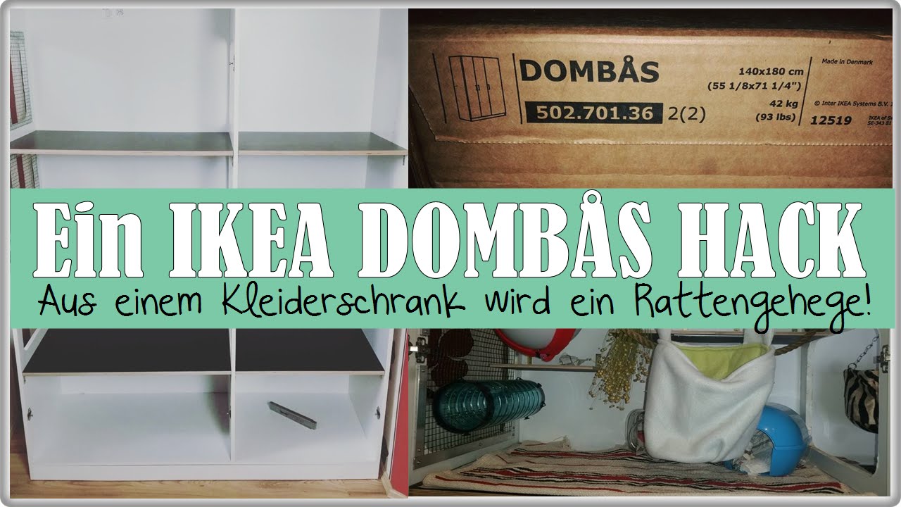 Ikea dombÃ
s hack aus einem kleiderschrank wird ein rattengehege ... Kleiderschrank ikea