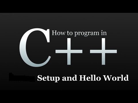 C++ Programming lecture 1 (Hello World)