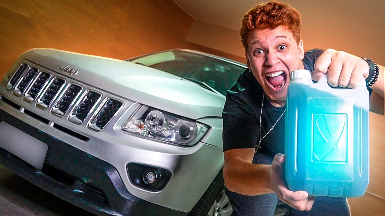 COLOQUEI GASOLINA DE AVIÃO DE VERDADE NO MEU CARRO!!!