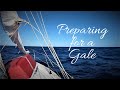 PREPARING FOR A GALE ON THE NORTH ATLANTIC/ SOLO NONSTOP ATLANTIC OCEAN PASSAGE /CARIBBEAN TO CANADA