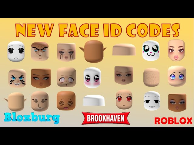 HOW TO ADD FACE ID CODES + 10 FACE ID CODES FOR BROOKHAVEN 🏡RP