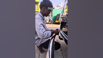 New Baleno Rear Bumper Installation  #kanchicardecors #trendingreels #shortvideo #reels