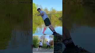 How does this guy float in the air?🧐