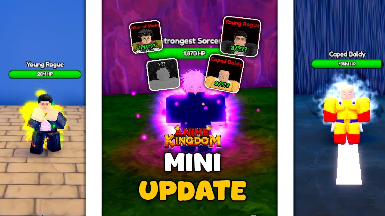 MOSTRANDO TUDO da MINI UPDATE do ANIME KINGDOM - (Roblox) - YouTube