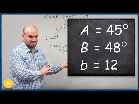 Learn how to find the area of a oblique triangle