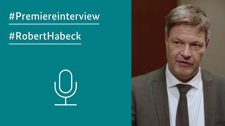 Premiereninterview Robert Habeck