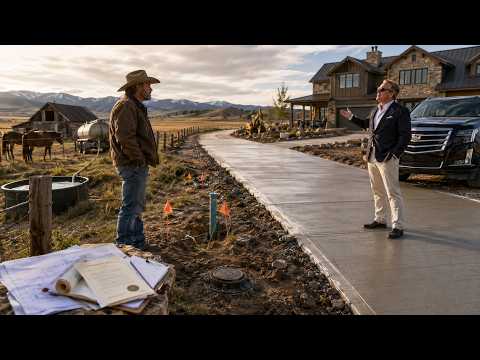 He Poured Concrete Over My Ranch’s Water Line… Then Learned My Deed Was Worth More Than His Ego