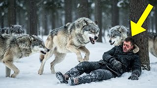 Gray Wolves Surrounded the Wounded Man—He Thought It Was the End, But the Impossible Happened