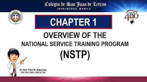 The Overview of the National Service Training Program (NSTP) of the Philippines