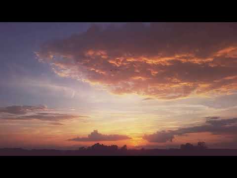 Sunny Sunset | Slow Moving Cloud Time Lapse — free youtube stock footage