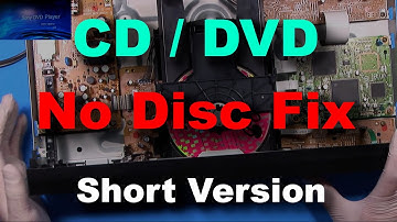 CD / DVD No Disc - How to Fix - Won
