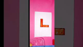 writing letter L | painting viralyoutubeshortsshorts