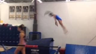 Yurchenko drill: Using springboards for "bouncy" blocking