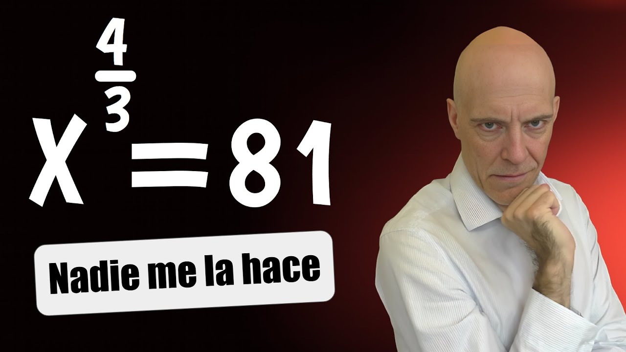 Ecuación con exponente fraccionario. Todos olvidan soluciones🤯