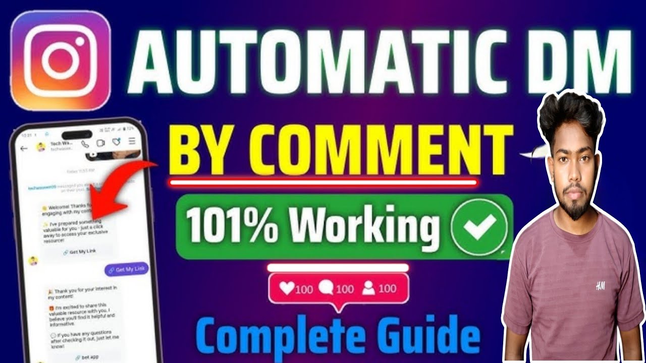 Instagram Me Automatic DM Kaise Set Kare | Auto Reply & Welcome Message ...