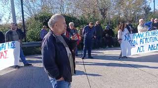 Ο Νίκος Μωραΐτης στην κινητοποίηση των αγροτοκτηνοτρόφων στα διόδια του Ακτίου