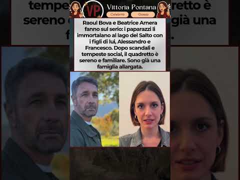 Video Raoul Bova e Beatrice Arnera al lago con i figli: le foto che confermano tutto — sono già famiglia