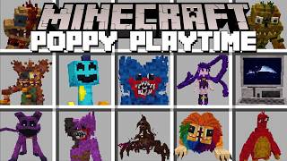 Minecraft POPPY PLAYTIME MOD / NEW POPPY PLAYTIME MOBS! (Minecraft Mods)